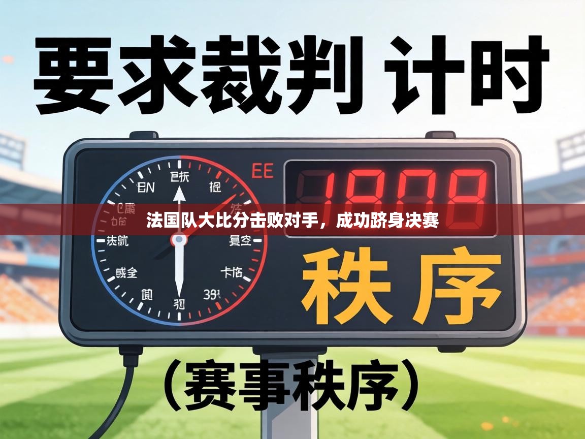 法国队大比分击败对手,成功跻身决赛 第1张